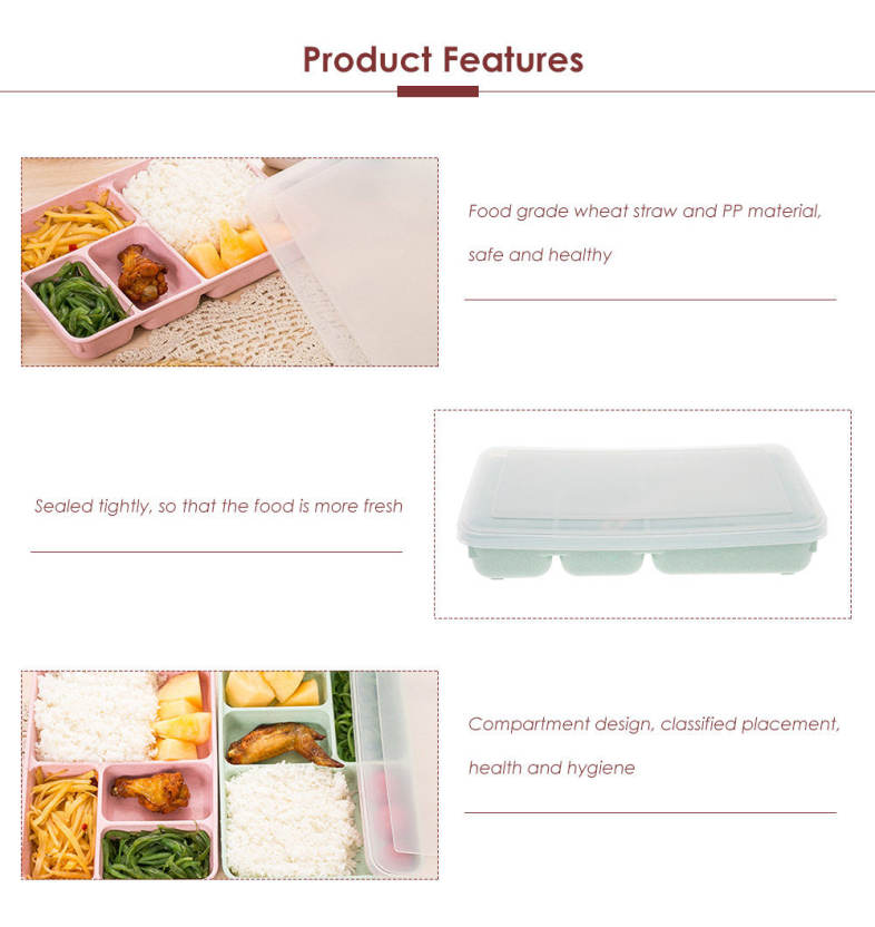  Lunch Box Food Fruit Storage Sealed Container