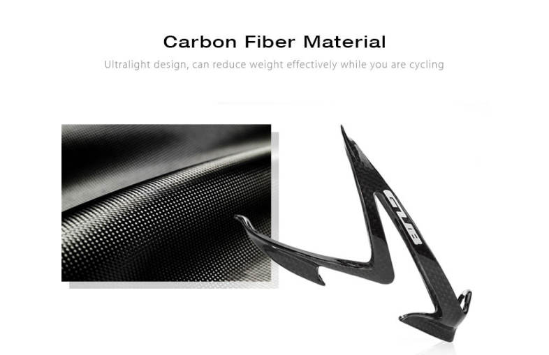 GUB Carbon Fiber Ultralight Bicycle Water Bottle Cage Cycling Holder with Screw