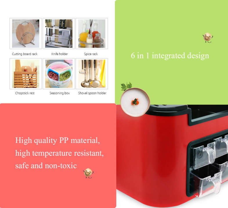 Multifunctional Kitchen Storage Rack Knife Holder