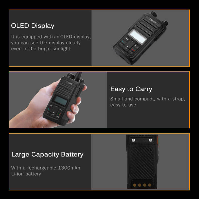 Hytera TD - 560 Portable UHF 400 - 470MHz DMR Transceiver