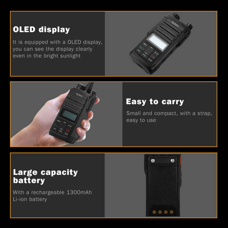 Hytera TD - 560 Portable UHF 400 - 470MHz DMR Transceiver