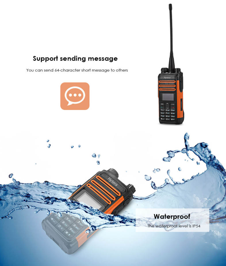 Hytera TD580 Portable UHF 350 - 470MHz DMR Transceiver LED Display
