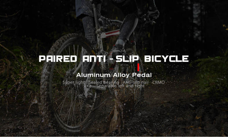 GUB GC060 Paired Outdoor Ultralight 9/16 inch MTB Mountain Bike Bicycle Aluminum Alloy Anti-slip Pedal