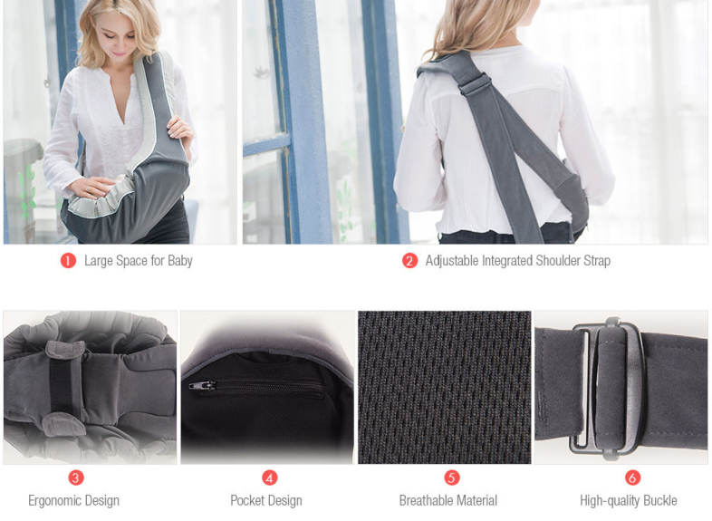 Newborn Baby Carrier Bag Cradle Sling 