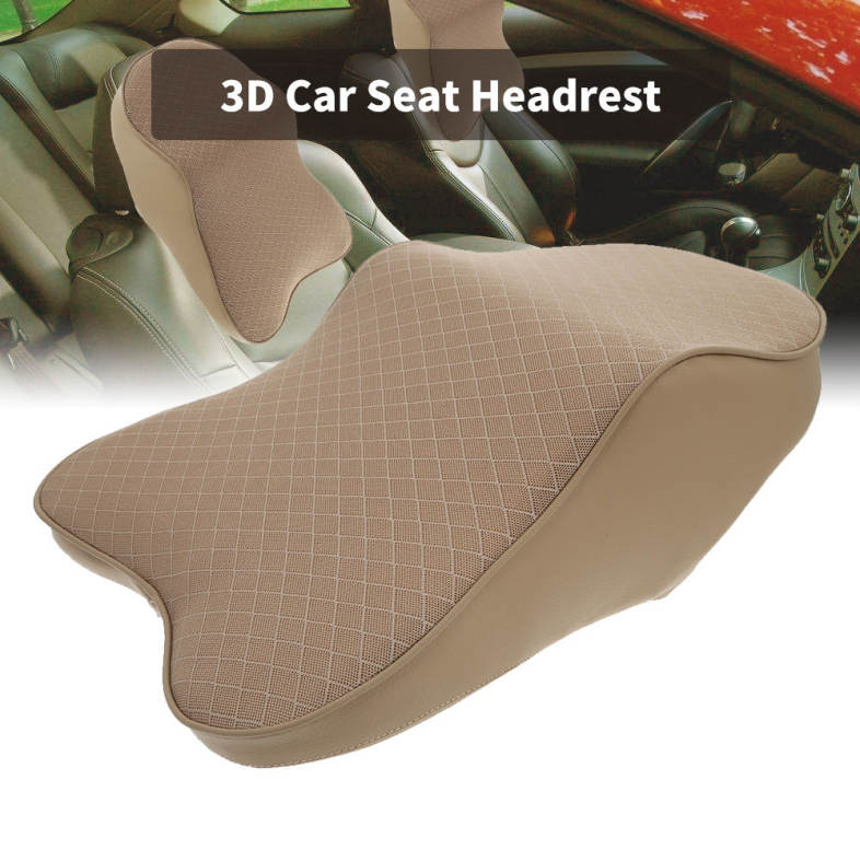 Car Seat 3D Headrest Pad Memory Foam Pillow Neck Cushion