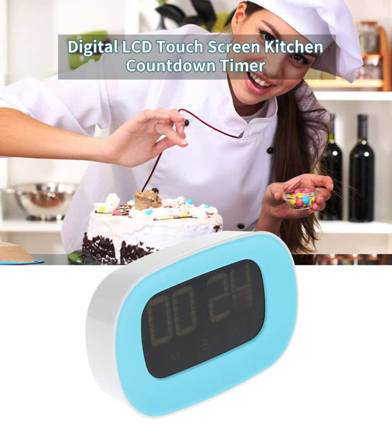 Digital Touch Screen Kitchen Countdown Timer