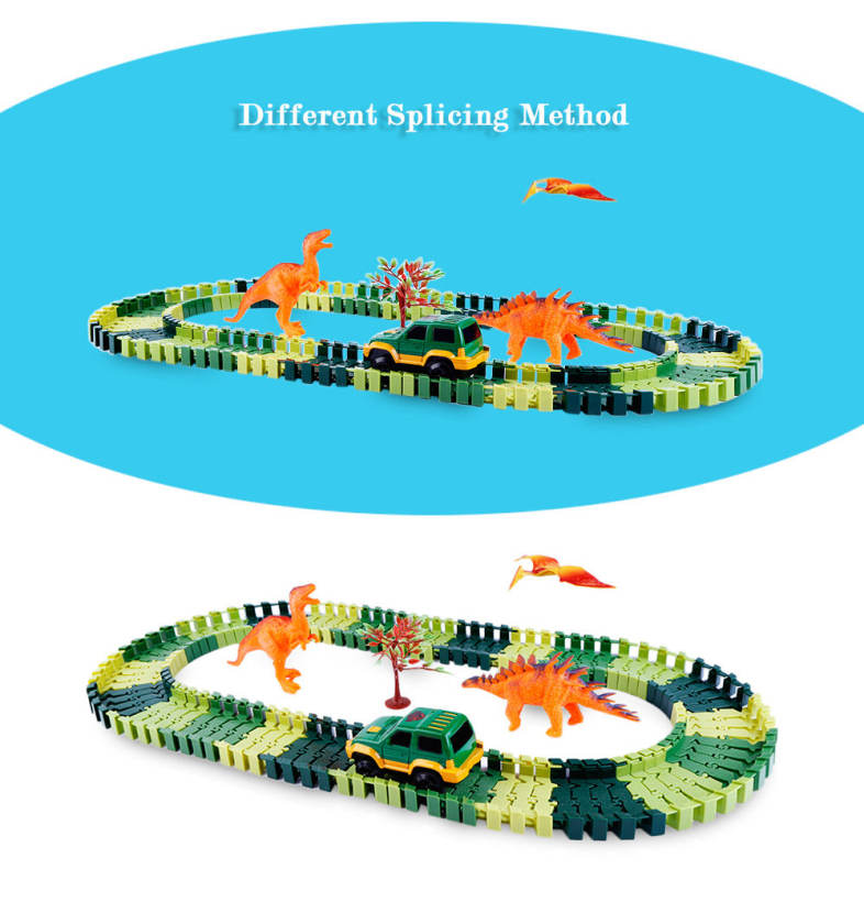 YALONGFA 96PCS NO.318 DIY Racing Track Assembly Flexible Twister Car Toy