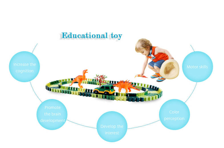 YALONGFA 96PCS NO.318 DIY Racing Track Assembly Flexible Twister Car Toy