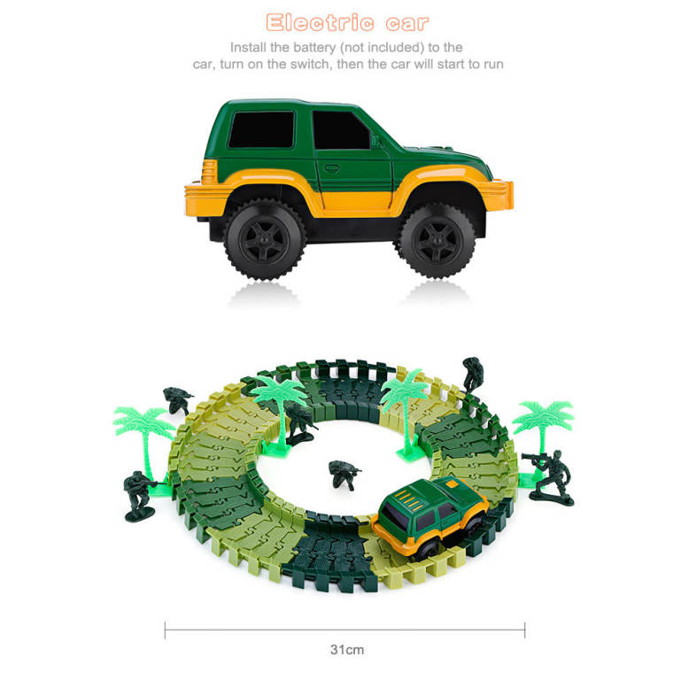 YALONGFA NO.358 48PCS DIY Racing Track Assembly Flexible Twister Car Toy
