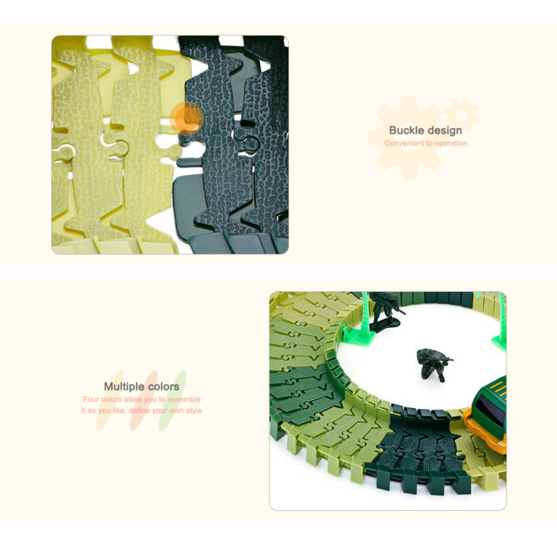 YALONGFA NO.358 48PCS DIY Racing Track Assembly Flexible Twister Car Toy