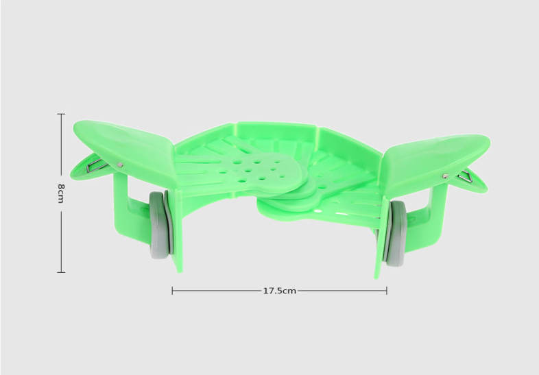 Folding Silicone Kitchen Strainer Clip Pan Drain Rack
