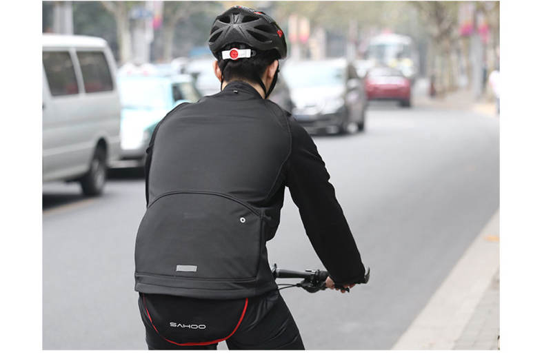 SAHOO Cycling Windproof Full Zippered Windproof Polyester Fabric Jacket 