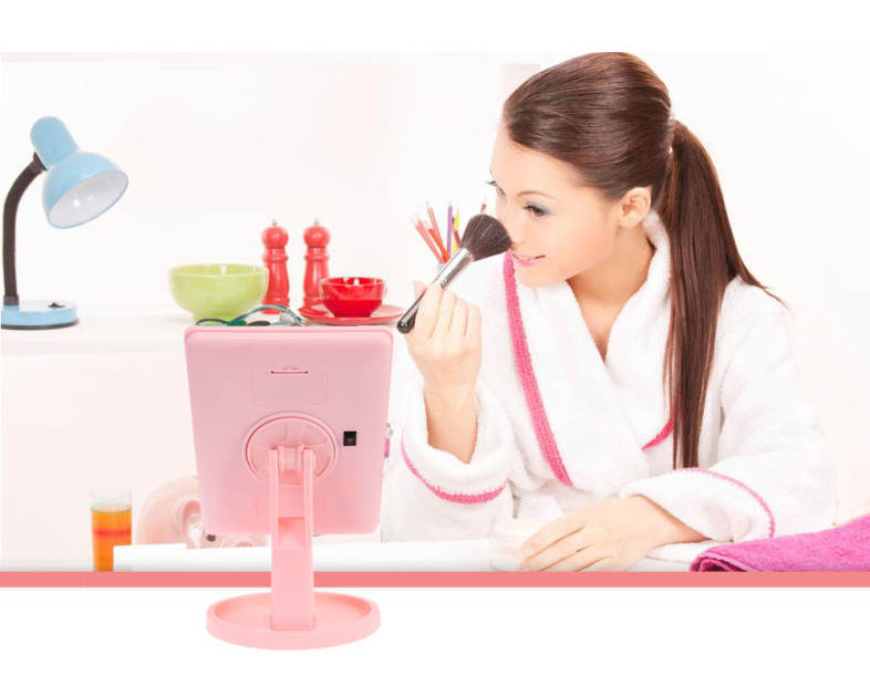 360 Degree Rotating LED Touch Screen Large Makeup Mirror