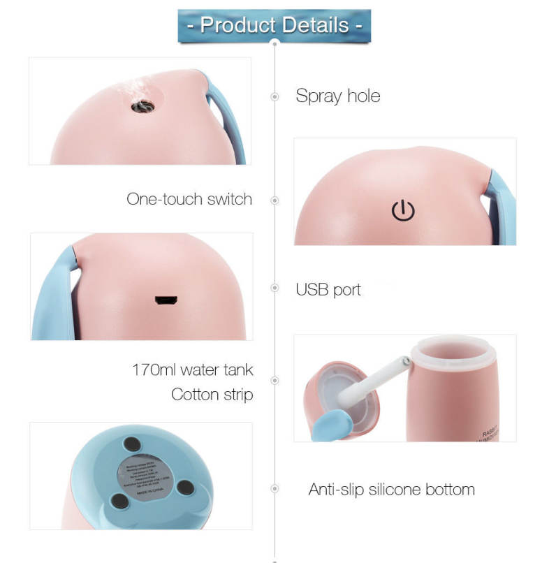 Rabbit Shape USB Air Humidifier