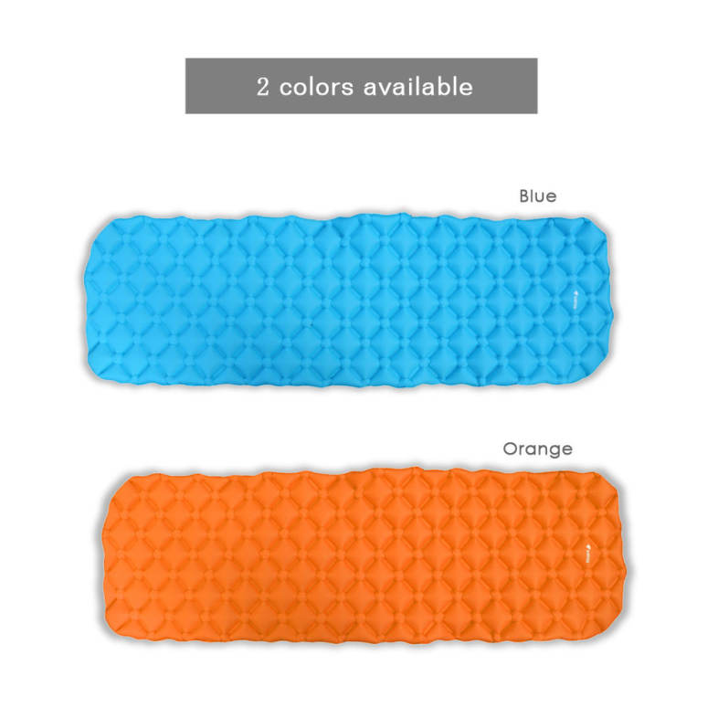 Bluefield Inflatable Camping Outdoor Sleeping Air Mattress Mat Pad Bed with Attached Pillows