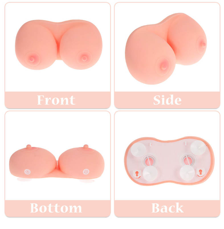 Creative Breast Shape Soap Liquid Dispenser Lotion Bottle