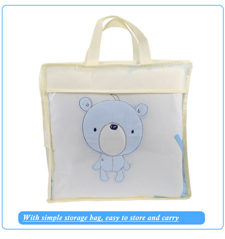 Soft Cartoon Printing Baby Crib Bumper Combination Backrest Cushion