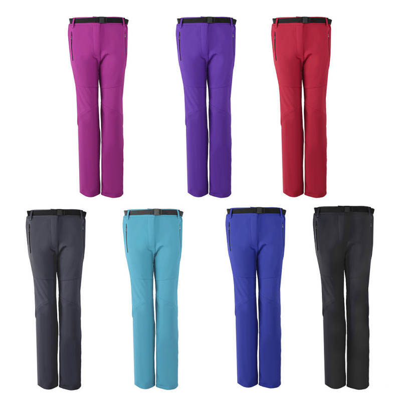 Waterproof Soft Shell Warm Women Pants for Outdoor Hiking Cycling
