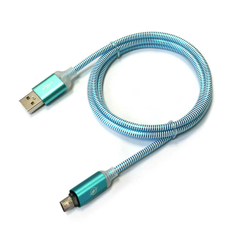 1M USB Light Cable for Samsung HTC Huawei Xiaomi Android Keep Charging with 7 Colours Fast Charge Wire
