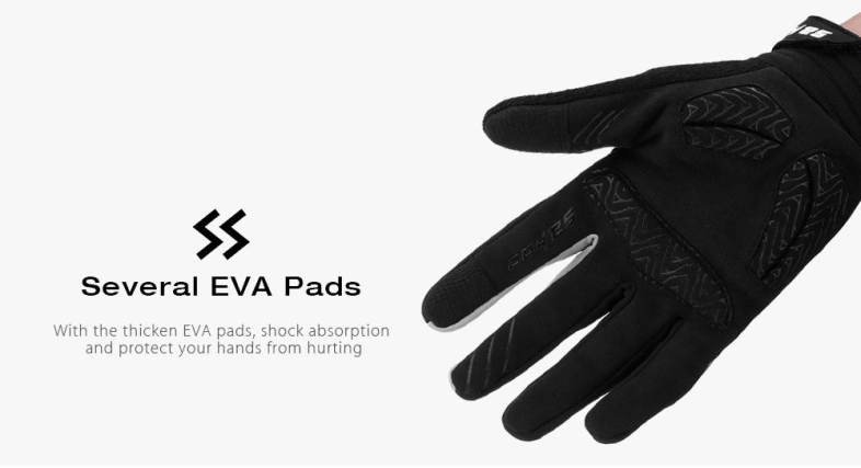 Sahoo Paired Unisex Outdoor Bicycle Touchable Screen Windproof Warm Riding Gloves