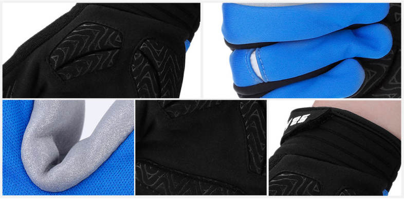 Sahoo Paired Unisex Outdoor Bicycle Touchable Screen Windproof Warm Riding Gloves
