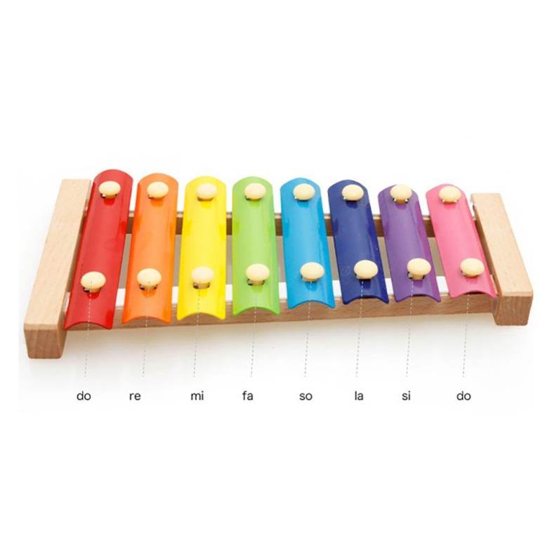 MoTrent Wooden 8 Notes Xylophone  First Musical Instrument for Children, Portable Music Toys for Kids Baby