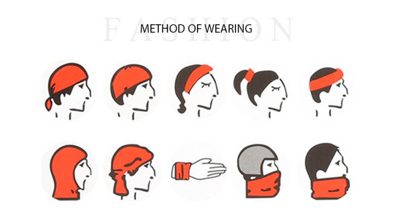 Multifunctional Skull Pattern Face Mask Cycling Outdoor Sports Headscarf