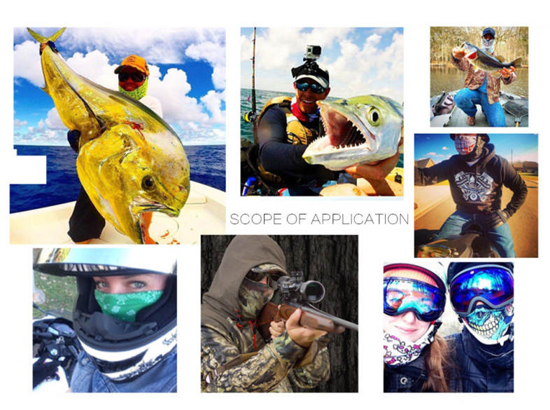 Multifunctional Skull Pattern Face Mask Cycling Outdoor Sports Headscarf