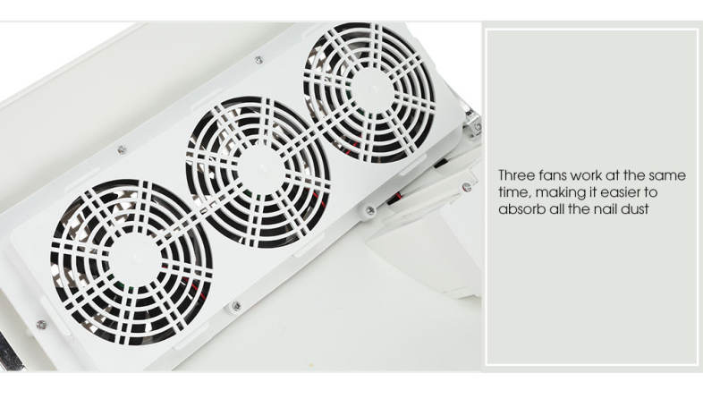 3 Fans Nail Dust Suction Collector Beauty Machine