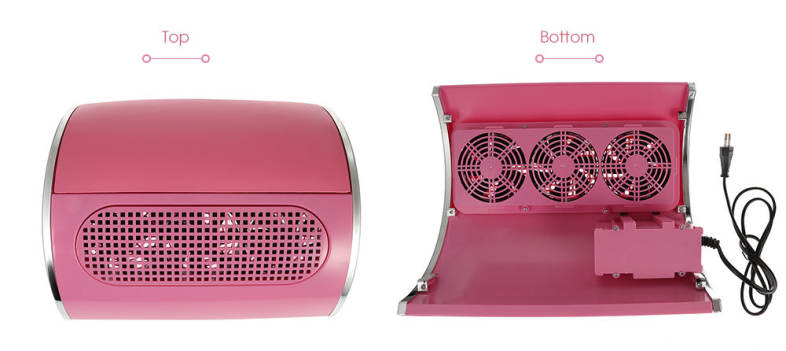 3 Fans Nail Dust Suction Collector Beauty Machine