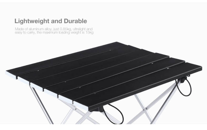 Outlife Lightweight Outdoor BBQ Camping Picnic Aluminum Alloy Folding Table