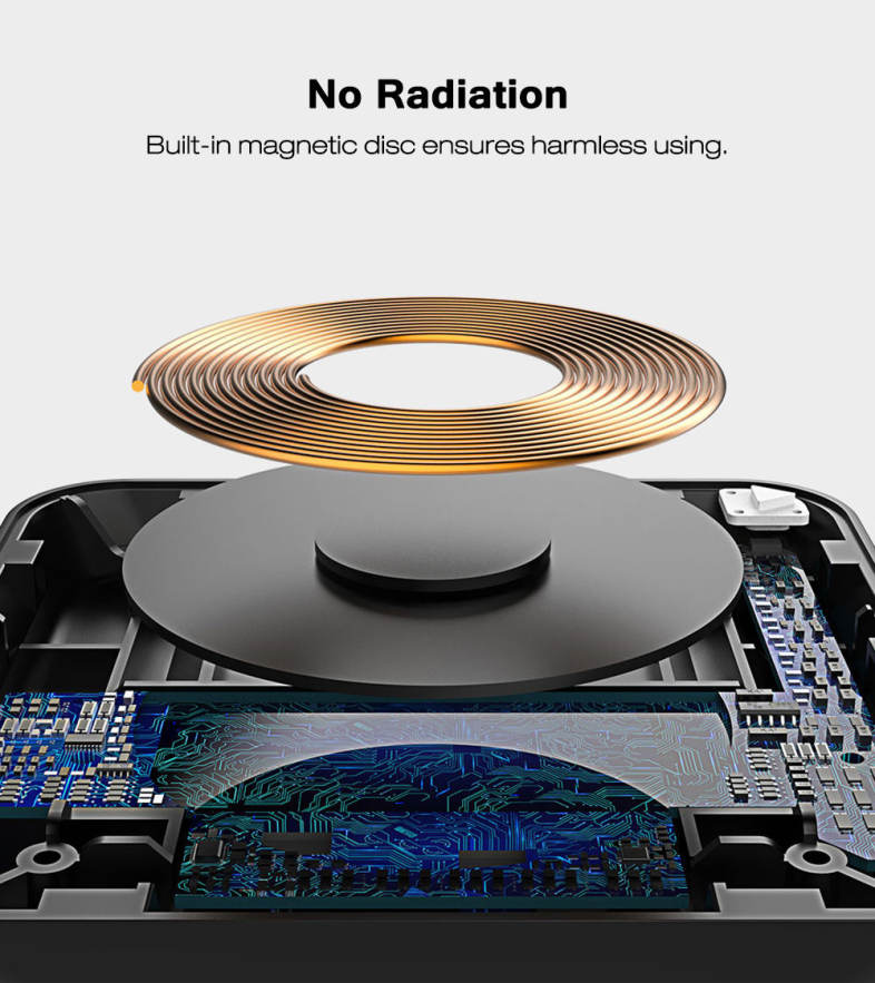 Mcdodo CH - 482 QC 2.0 Single Coil Wireless Fast Charger 10W / 5W Phone Holder for iPhone X / 8 / 8 Plus