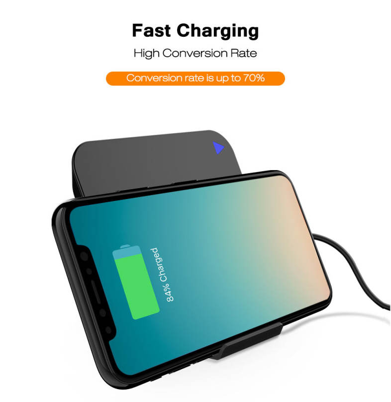 Mcdodo CH - 482 QC 2.0 Single Coil Wireless Fast Charger 10W / 5W Phone Holder for iPhone X / 8 / 8 Plus