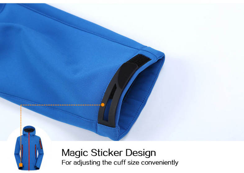 Outdoor Soft Shell Jacket Waterproof Breathable Coat for Men