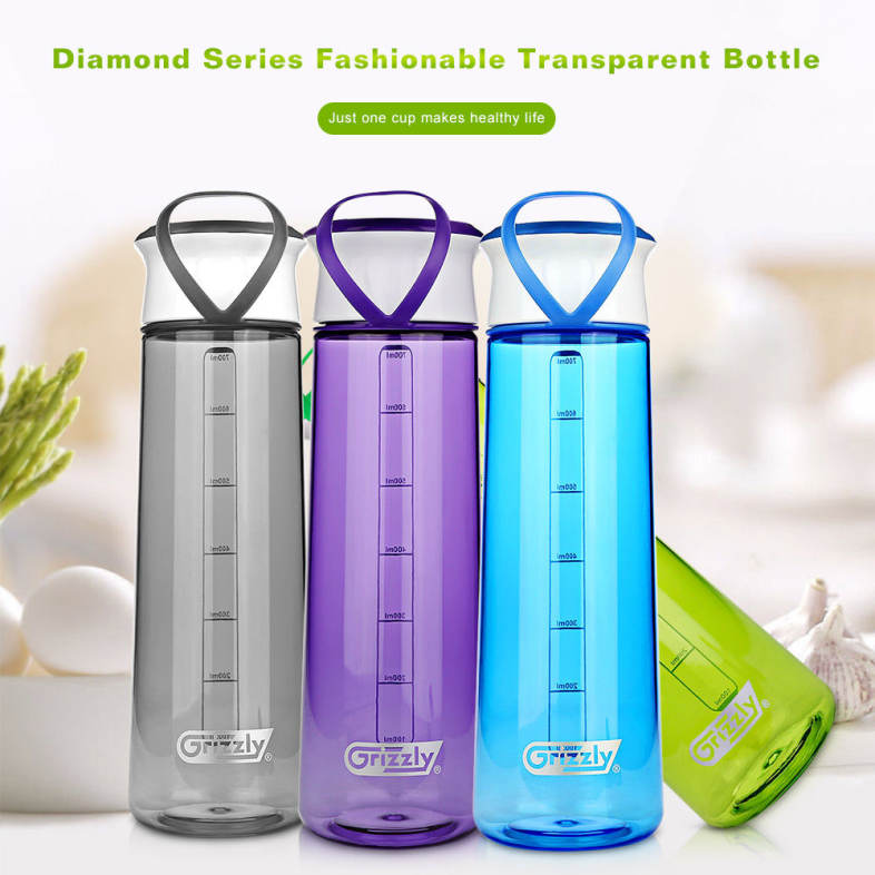 Grizzly ES8110 700ML BAP-free Portable Unbreakable Transparent Water Bottle Corrosion Resistance High Temperature Resistance