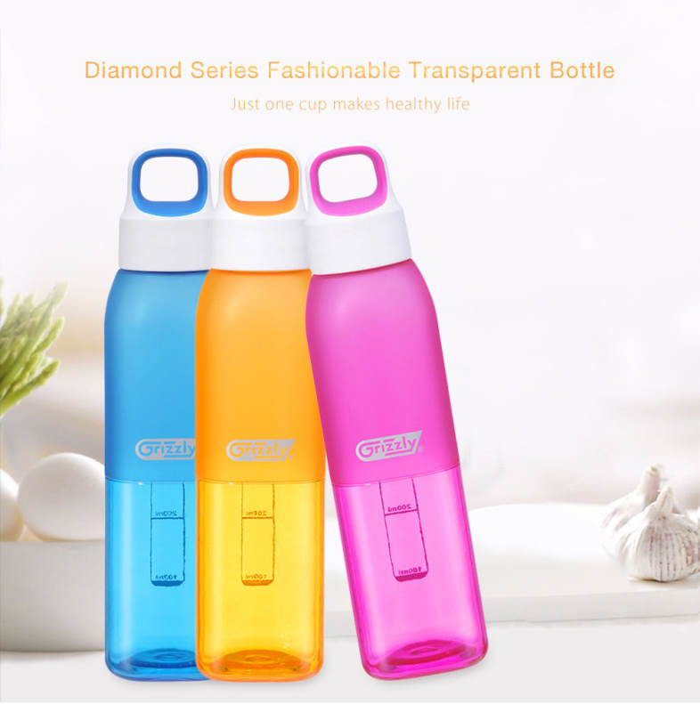 Grizzly ES8112 500ML BAP-free Unbreakable Transparent Water Bottle Corrosion Resistance High Temperature Resistance