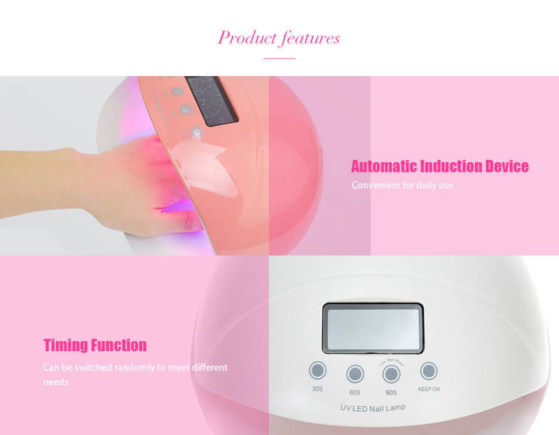 UV LED Lamp Automatic Smart Nail Machine Manicure Tool