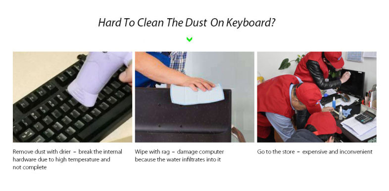 Mini USB Keyboard Vacuum Cleaner for Computer PC