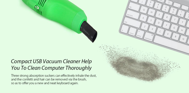 Mini USB Keyboard Vacuum Cleaner for Computer PC