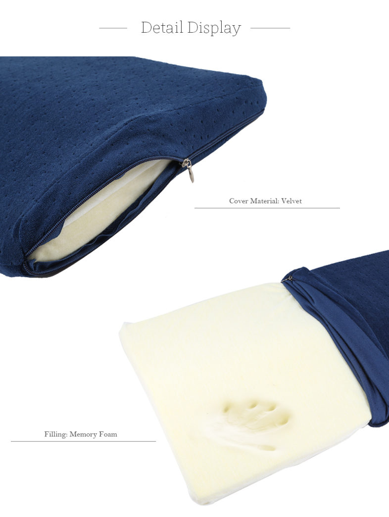 Memory Foam Pillow Orthopedic Latex Neck Fiber Slow Rebound Massager 