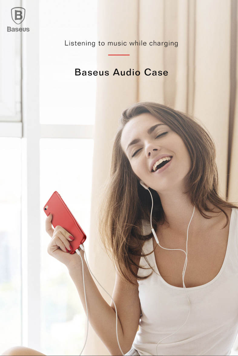 Baseus Audio Case Double IP Interfaces PC TPU for iPhone 7 / 8  