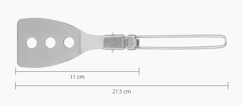 OUT - D CSS - 2 Outdoor Camping Hiking Picnic Spatula Foldable Stainless Steel Tableware Shovel
