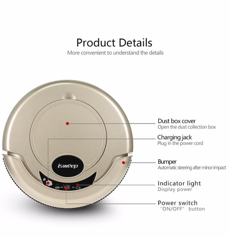S320 Robotic Vacuum Cleaner with Mopping Cloth 