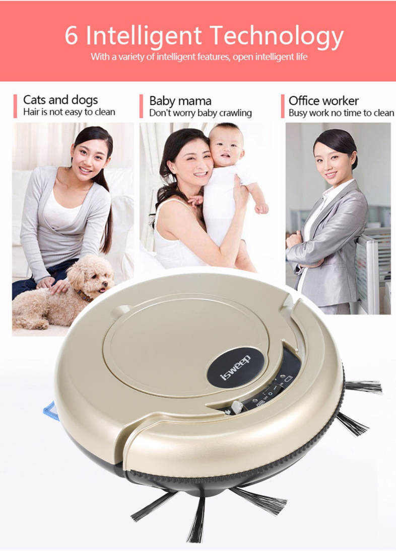 S320 Robotic Vacuum Cleaner with Mopping Cloth 