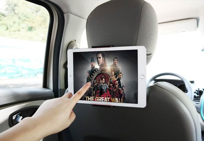 ZIQIAO 4 - 11 inch Extendable Car Headrest Back Seat Tablet Stand Mount Holder
