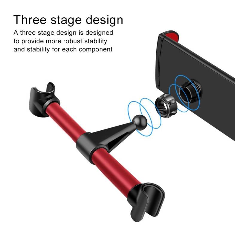 ZIQIAO 4 - 11 inch Extendable Car Headrest Back Seat Tablet Stand Mount Holder