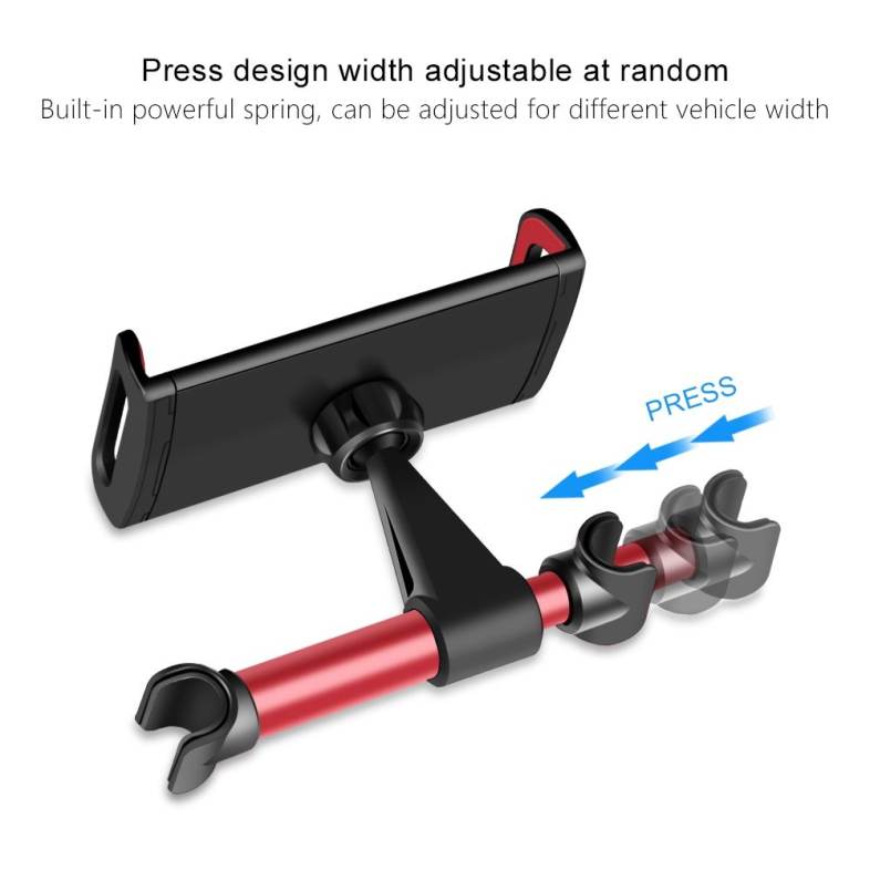 ZIQIAO 4 - 11 inch Extendable Car Headrest Back Seat Tablet Stand Mount Holder
