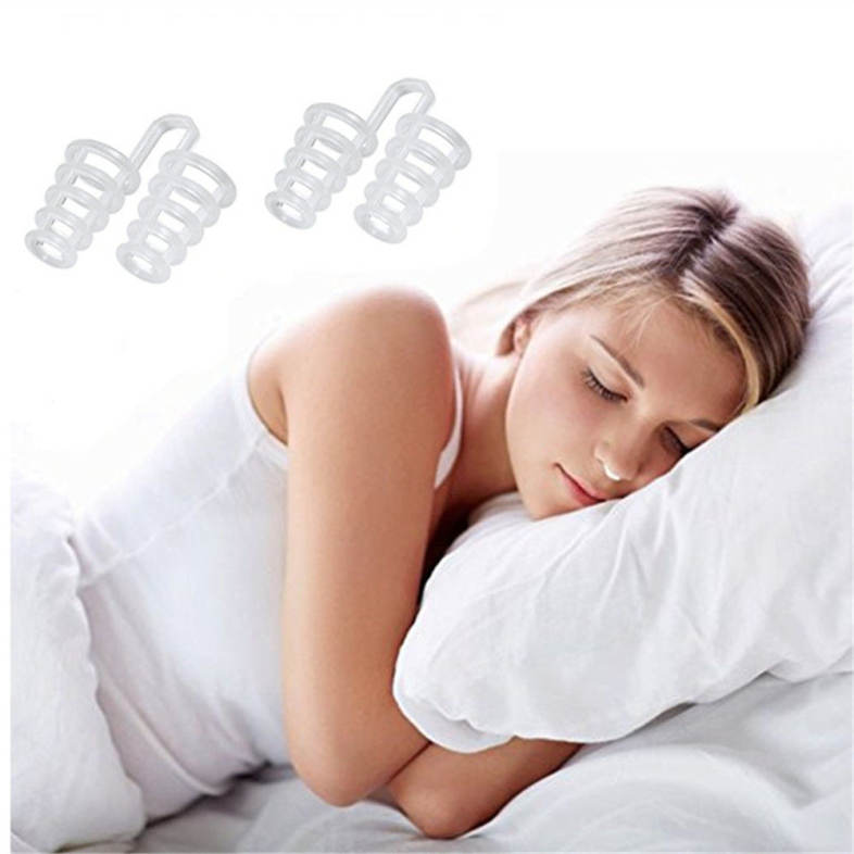 Set of 2 Premium Anti-Snoring Nose Vents Soft Silicon Stop Snoring Device Night
