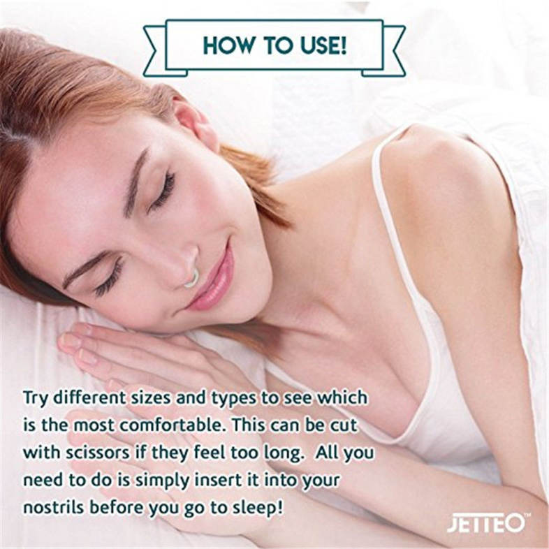Set of 2 Premium Anti-Snoring Nose Vents Soft Silicon Stop Snoring Device Night