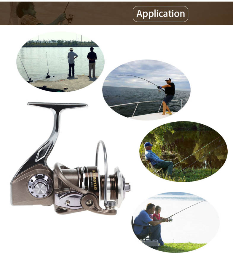 KM Series 13 Ball Bearings Spinning Fishing Reel